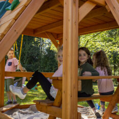 A GREAT SKYE I SWING SET play structure.