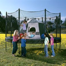 Trampoline with a tent