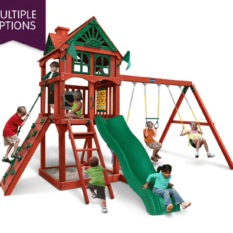 A FIVE STAR II SWING SET with multiple options.