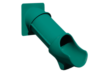 Green tube slide