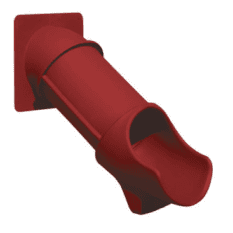 A red plastic TUNNEL EXPRESS SLIDE 3' hose holder on a white background.