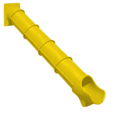 A yellow plastic TUNNEL EXPRESS SLIDE 9′ on a white background.