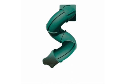 Green spiral tube slide