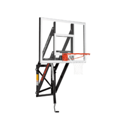 A GS54 WALL-MOUNTED basketball hoop on a white background.