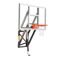 A GS60 WALL-MOUNTED basketball hoop on a white background.