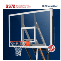Goalsetter GS72 wall-mounted basketball hoop