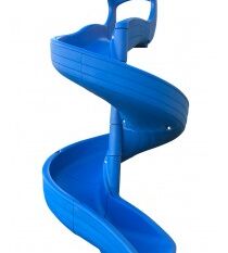 Blue spiral slide