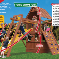 Turbo Deluxe Fort Combo 3 with Playhouse - Image 3