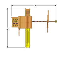 Turbo Deluxe Fort w/Lower Level Playhouse - Image 4