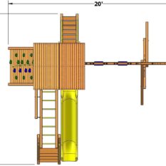 Turbo Deluxe Fort Combo 3 with Playhouse - Image 4