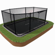 17ft x 12ft Rectangle North Inground Enclosure