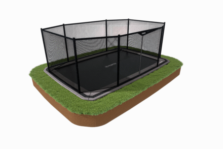 17ft x 12ft Rectangle North Inground Enclosure