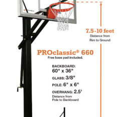PROclassic® 660 - 60 In-Ground Basketball Hoop