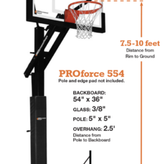 PROforce 554 - 54 Inch Basketball Goal