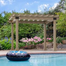 10' x 10' Hollander Clay Vinyl Pergola