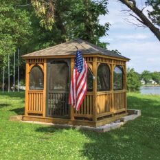 10' x 10' Rectangle Wood Gazebo