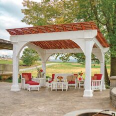 10' x 14' Santa Fe Vinyl Pergola