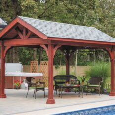 10' x 14' A-Frame Wood Pavilion