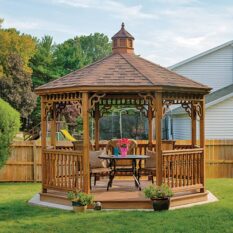12' Octagon Wood Gazebo