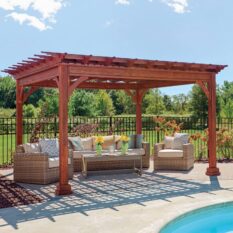 12' x 12' Traditional Wood Pergola