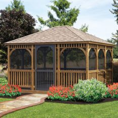 12' x 14' Rectangle Wood Gazebo