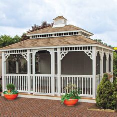 12' x 16' Rectangle Vinyl Gazebo