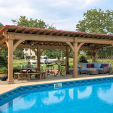 12' x 24' Santa Fe Cedar Pavilion