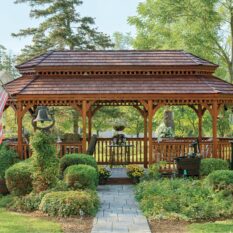 12' x 24' Oval Wood Gazebo