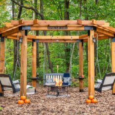 14' Ring of Fire Cedar Pergola