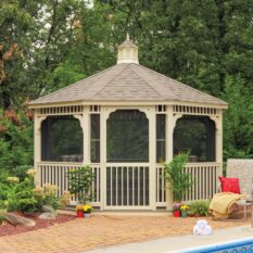 14' Octagon Vinyl Gazebo