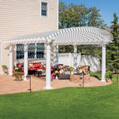 14' x 20' Arcadian Vinyl Pergola