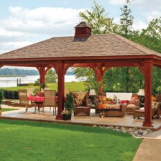 14' x 24' Traditional Wood Pavilion