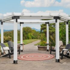 16' Ring of Fire Vinyl Pergola