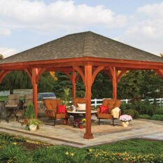 16' x 20' Traditional Wood Pavilion