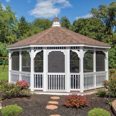 18' Octagon Vinyl Gazebo