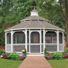 20' Vinyl Dodecagon Gazebo