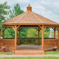 20' Octagon Wood Gazebo