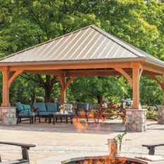 20' x 20' Grand Estate Wood Pavilion