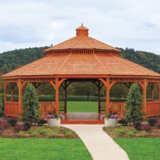 30' Dodecagon Wood Gazebo