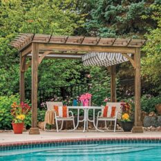 8' x 10' Traditional Wood Pergola