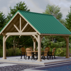 14' x 16' Alpine Cedar Pavilion