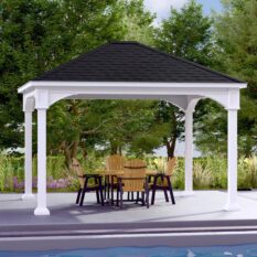 12' x 14' Traditional Vinyl Pavilion w/ 6" Higher Posts