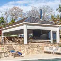 18' x 24' Bellavue Hip-Roof Azek Pavilion w/ Upgraded Headers