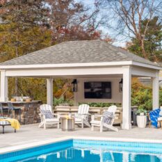 14' x 18' Bellavue Hip-Roof Azek Pavilion