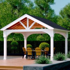 16' x 16' A-Frame Vinyl Pavilion w/ 6" Higher Posts