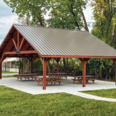 40' x 26' Palatian Wood Pavilion
