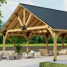 32' x 86' Palatian Wood Pavilion