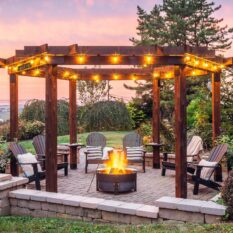 12' Ring of Fire Cedar Pergola